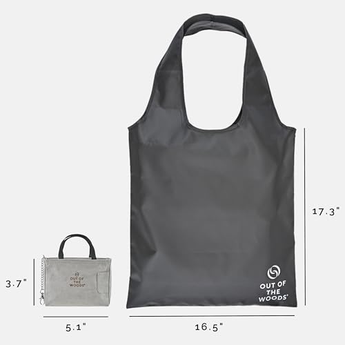 Out of the Woods Iconic Shopper MicroTote with Foldable, Reusable Tote Bag, Sustainable and Eco Friendly4
