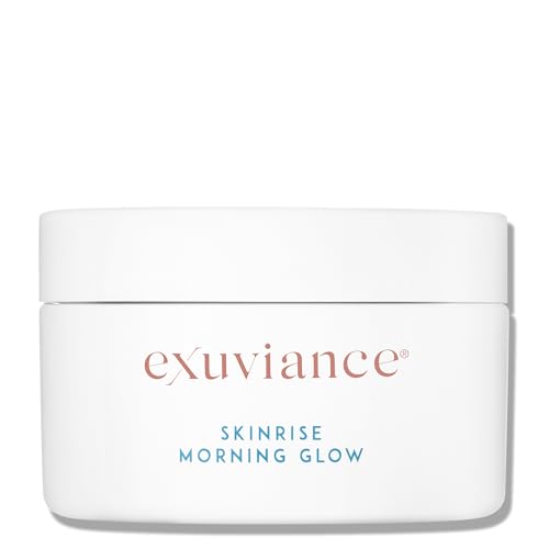 EXUVIANCE SkinRise Morning Glow, Anti Aging Facial Toning Pads |Gently Exfoliates and Hydrates Skin's Moisture Barrier, with PHA/Bionics, Green Tea & Cucumber Extract, 1.7 Fl oz