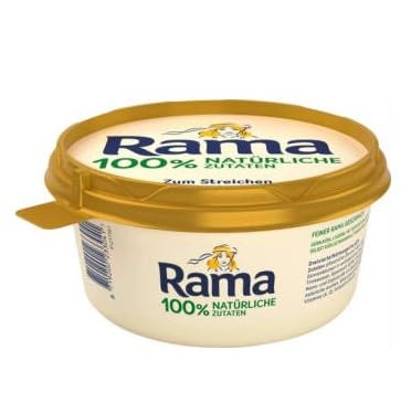 Rama Original 400g Streichfett | Dreiviertelfettmargarine 60% zum Streichen auf`s Brot, zum Backen und Kochen