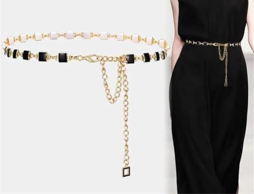 Rfmfkkg Tassel Thin Chain Belts For Women Metal Skinny Waistbands Dress Coat Decorative Straps Female Accessory2