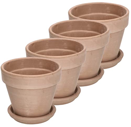 Kotarbau Maceta Con Plato De Terracota 13 Cm Para Interiores Y Exteriores 4 Unidades Tiesto Para Plantas Arcilla De Terracot, Maceta Para Balcón Kotarbau Maceta Con Plato De Terracota 13 Cm Para Interiores Y Exteriores 4 Unidades Tiesto Para Plantas Arcilla De Terracot, Maceta Para Balcón