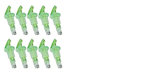 1.25 oz Measured Liquor Spout 1-1/4 Oz "GREEN" #1 Selling Brand- 10 Per Pack