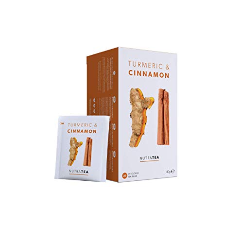 Nutra Tea - Turmeric & Cinnamon Tea - 20 Tea Bags - Herbal Tea