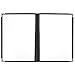 1Pc Menu Covers, 4 Page 8 View Menu Holder Clear Restaurant Menu Covers Black Folder Book for Bar Cafe Restaurant, 9.25x12.50inches
