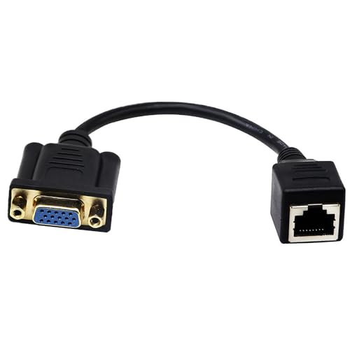 Extensor VGA a RJ45 Adaptador Cable 15 cm (2 unidades) miniatura 4