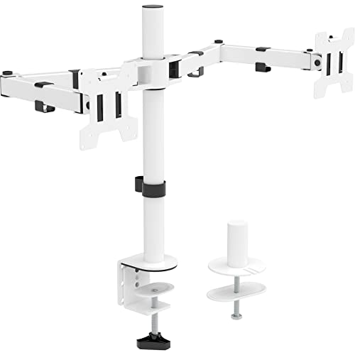 WALI Dual LCD Monitor Fully Adjustable Desk Mount Stand...