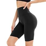 DDOBB Laufhose Damen Kurz mit Taschen Shorts Damen High Waist Blickdicht Radlerhose Sporthose Damen Kurz Leggings für Gym Fitness Outdoor Sommer