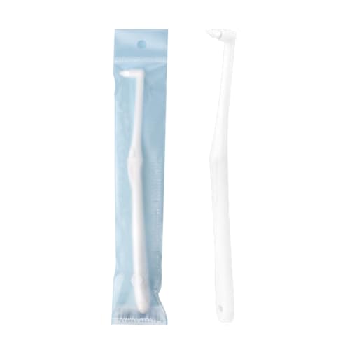Image of Inralimot Unique End Tuft Toothbrush, Small - Head Orthodontic Brush - Ultra Soft for Precise Braces, Implants & Teeth Cleaning