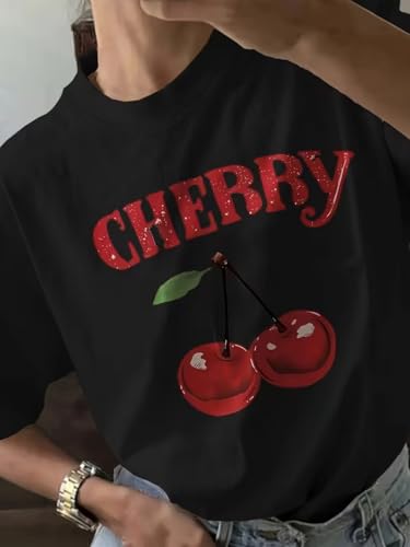 Image of Jawdrobe Cotton Blend Oversized Fit Half Sleeve Printed Round Neck T-Shirt for Women