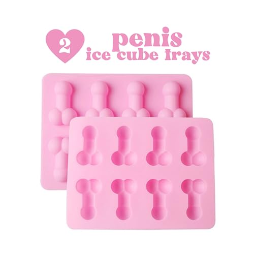 Molde divertido de silicona para hielo 2 piezas miniatura 2