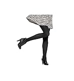 Hue Women's Opaque Tight Sheer To Waist, Black , 3