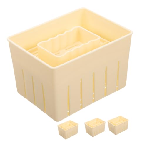 HOLIDYOYO 4 pezzi Stampo per Tofu e Formaggio Pressa Compatta e Leggera per Preparazione Casalinga Superficie Liscia e Facile da Usare Strumento Pratico per Tofu e Formaggi Fatti in Casa