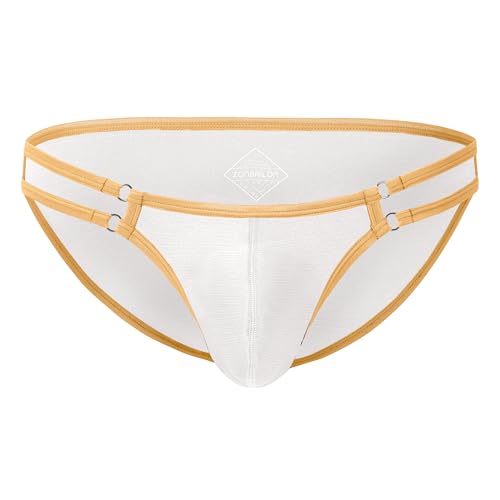 Men's Sexy Underwear Briefs with Pouch Breathable Low Rise Briefs