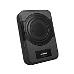Alpine PWE-S8 - Auto Amplified Subwoofer, 8-Inches, 240W, Black/White