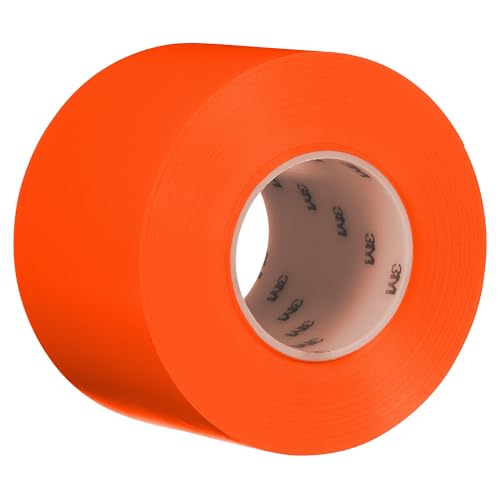 3M Durable Floor Marking Tape 971, Orange, 4 in x 36 yd, 17 mil, 1 Roll