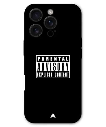 Image of Premium Explicit Case for iPhone 16 ProMax Soft-Touch Metal TPU Back Cover, Shockproof, Designer, Aesthetic Mobile Phone Case (Glossy Finish)