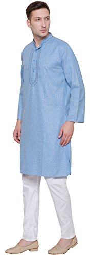 Maple Clothing Cotton Embroidered Men's Kurta Pajama Set India Clothes2