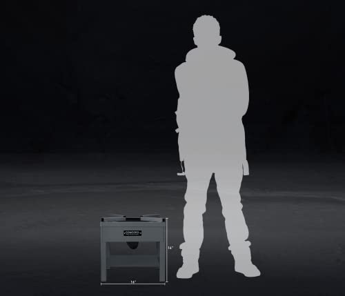 Concord Professional Single Banjo Wok Burner with Stand Up to 270,000 BTU Perfect for Home Brew, Wok, Turkey and More (16")