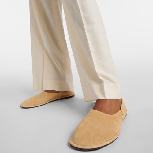 Blue Suede Ballet Flats for Women Cute Round Toe Slip On Mary Jane Flats Casual Comfortable Ballerina Shoes3