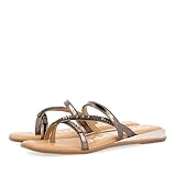 GIOSEPPO Sandalias con CUÑA Metalizada EN Plomo para Mujer VINLAND