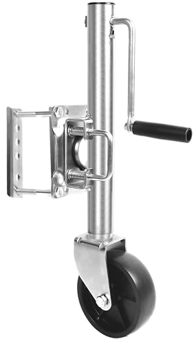 MaxxHaul 70148 10' Lift Swing Back Trailer Jack with Single Wheel - 1000 lbs. Capacity