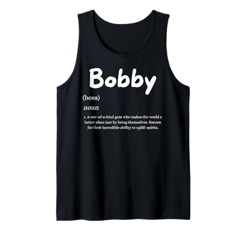 Uomo Definizione Bobby Edificante Personalizzato Per Bob Nome Canotta
