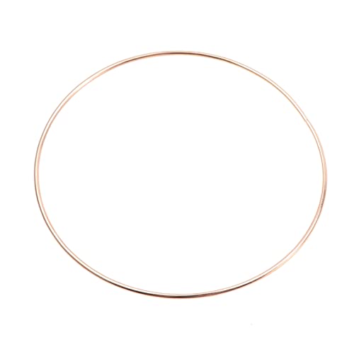 Aros de metal para atrapasueños y manualidades de macramé en color plata pack de 10 piezas