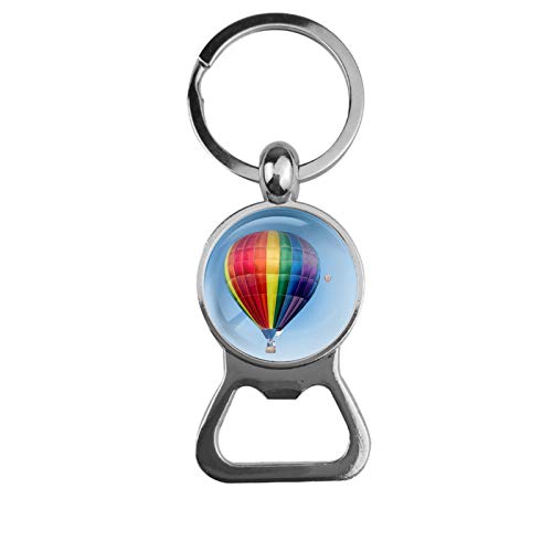Portachiavi in vetro - mongolfiera, apribirra