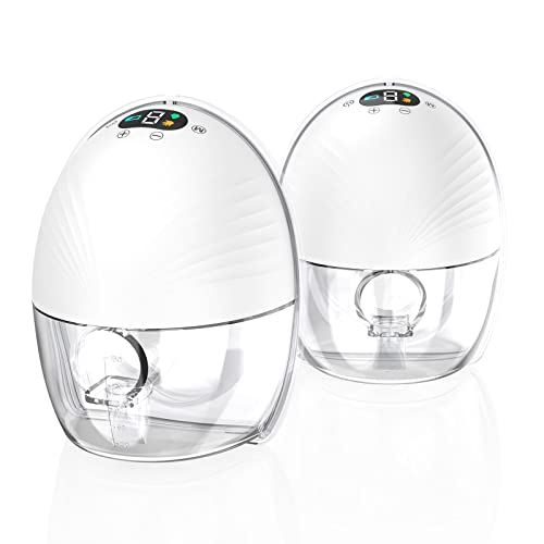 Image of Double Wearable Breast Pump with 24mm Flanges Default, 2 PCs Low-Noise and Painless Hands Free Electric Breast Pump