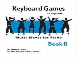 Spiral-bound Keyboard Games for Beginners, Music Moves for Piano, Book B Book