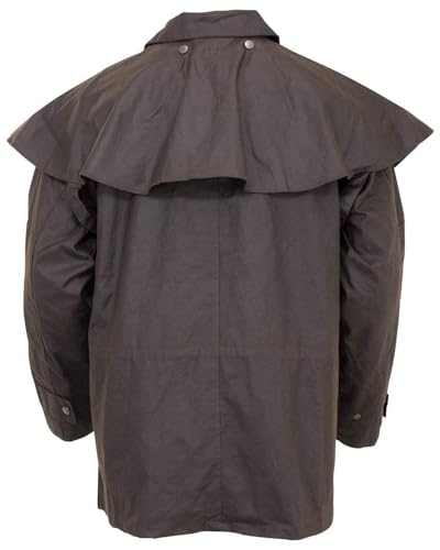 Outback Trading Company Unisex 5008 Bush Ranger Waterproof Breathable Long Sleeve Oilskin Cotton Western Duster Jacket4