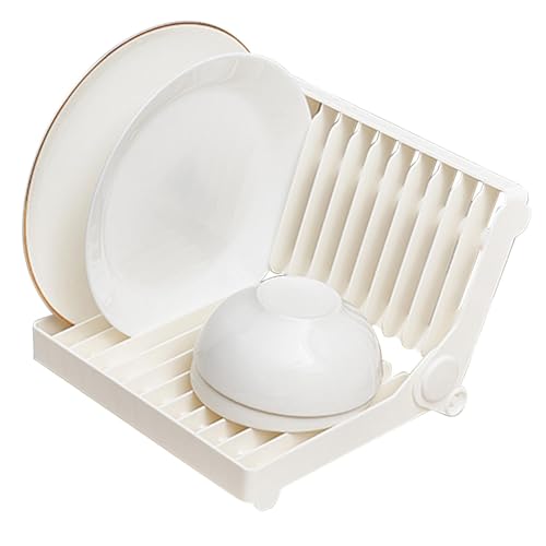 Escurridor de platos para encimera de cocina, escurridor de platos, ahorro de espacio, escurridor de platos, escurridor de platos plegable, escurridor de platos para encimera y fregadero