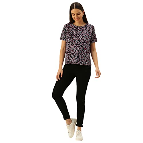 Image of JUNEBERRY Star Wars All Over Printed Half Sleeve Regular Fit T-Shirt for Women /Girls