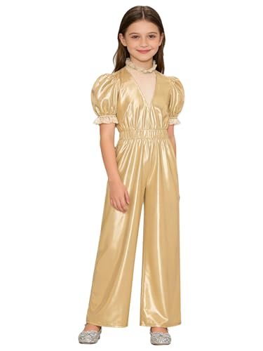Justaucorps métallique fille inhzoy unitard extensible
