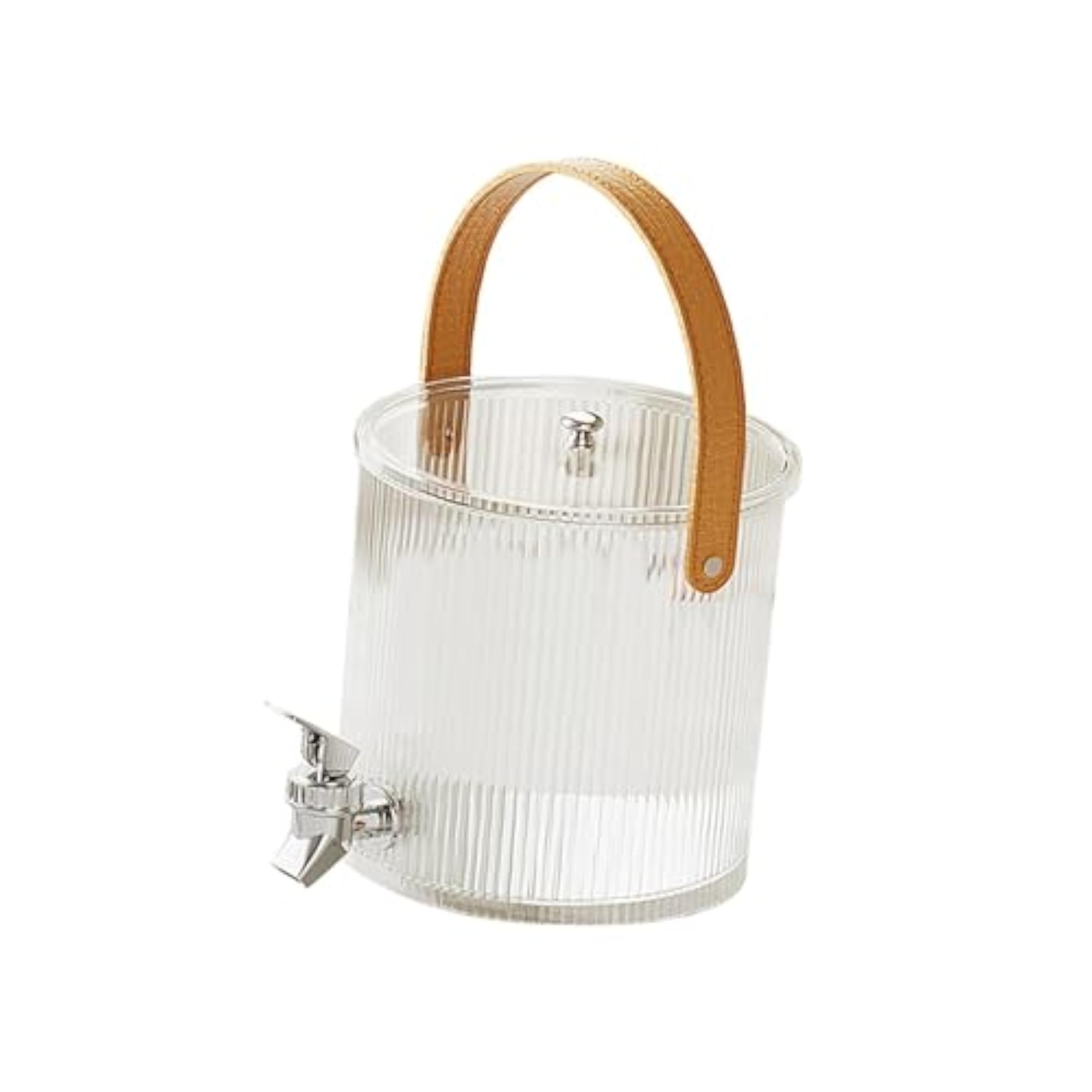 Luxury Cold Water Jug with Faucet, Clear White