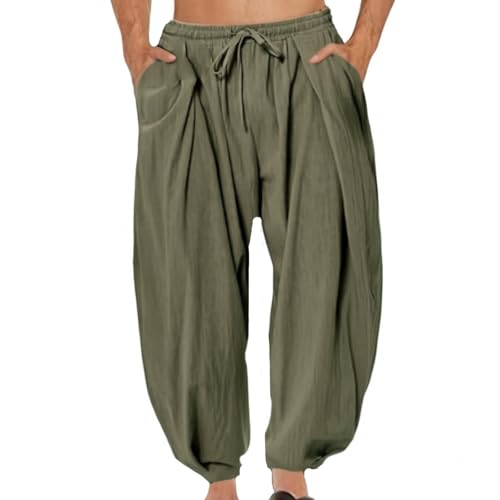 Pantalones Bombachos Hombre Hippies Harem Verano Cagados Harén