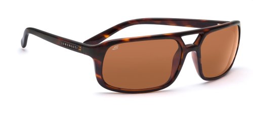 Preisvergleich Produktbild Serengeti Livorno Sonnenbrille, Gläser: polarisiert, braun
