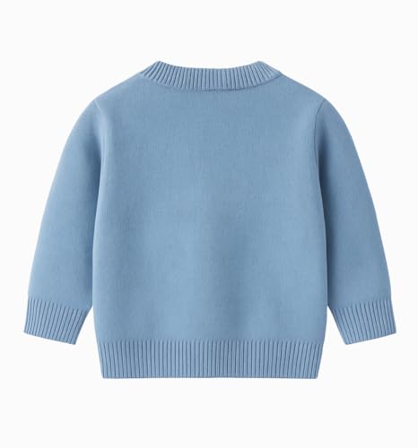 Image of Bold N Elegant Knitted Car Cardigan Sweater for Infant Toddler Baby Boys n Girls | Warm Woolen Front Open Winter Sweater for Kids Infant Toddler Kids