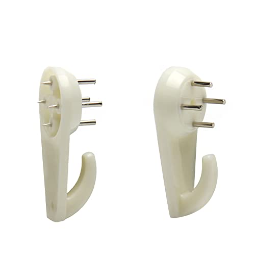 Image of Nails for Hanging Pictures,Picture Hooks Hardwall Hanger for Hardware, Fasteners & Hooks Wall Mount Non-Mark Hook Picture Photo Frame Hangers(20Pcs,40*20mm)