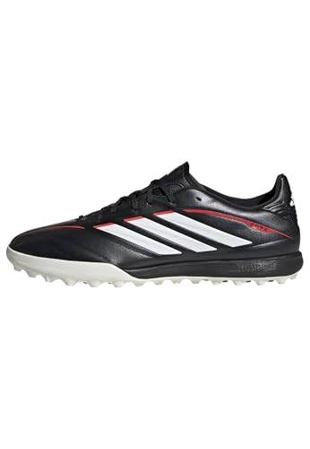 adidas Unisex - Adulto Copa Pure IV League Turf Football Shoes, Core Black/Ftwr White/Lucid Red, 42 EU