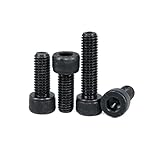 2500p Black Steel Socket Head Hex Round Cap Screws Set M2 M3 M4 M5 M6 Grade 12.9 DIN912 Allen Bolts Nuts Washer Assortment Kit(Socket 242pcs M5)