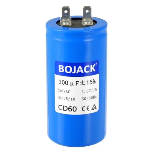 Condensateur 300 uF BOJACK CD60 pour pompe de piscine et outils de jardin