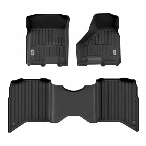 Smart Choice Car Floor Mats Custom fit for 2019-2026 RAM 2500/3500 - Made in USA - Black - Full Set...