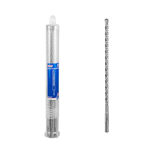 Image of SALI SDS Plus Rotary Hammer Drill Bit 10Pcs - 3 /8 inch x 12 inch Concrete Drill Bit Kit - Cross-Type Double Thread Carbide Material - Suitable for Concrete, Brick, Cement Walls, Stone
