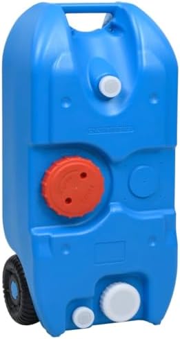 vidaXL Camping Wassertank mit Rollen Wohnwagen Wohnmobil Roll Tan...