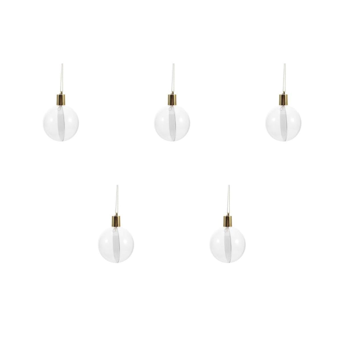 Toyvian 5 Juegos Adorno Colgante LED de Sublimación Navideña para Árbol,
