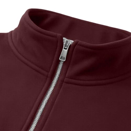 fartey Fleece Lined Jacket Men Stand Collar Full Zip Coats Zipper Pockets - image 5