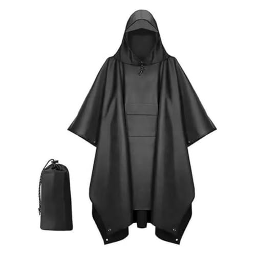 Listado de Impermeable Tipo Poncho los mejores 5. 49 Poncho para Lluvia 3 en 1 Impermeable con Capucha para Hombre Impermeable Hombre Multifuncional Rompevientos Hombre e Impermeable Motociclista para Camping Senderismo y Actividades...