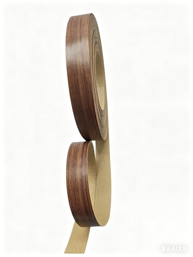 Image of HGKJHFmelamine Edging Tape. 13 /16in*25ft,pre Coated with hot melt Adhesive Flexible Veneer Edge Edging, Used for Cabinet and Furniture Maintenance (No15- Walnut Color, 13 /16in*20ft)