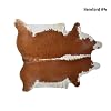 Hair On Hide Leather, Cowhide, Hereford Solid Brown #4